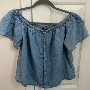 Express Denim top size small
